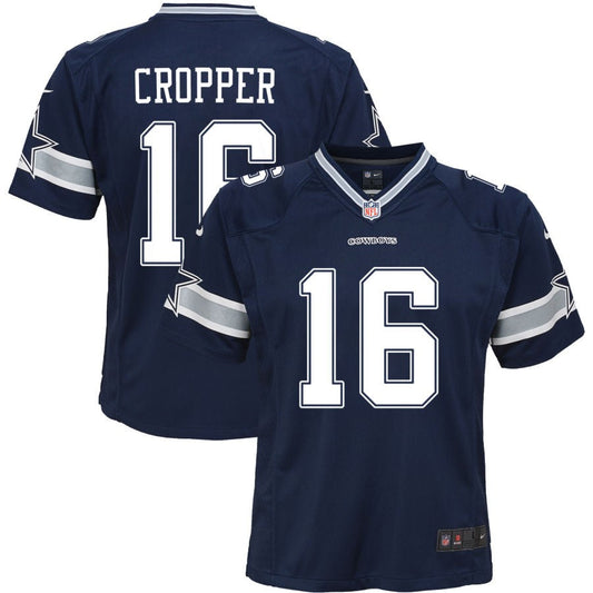 Jalen Cropper Dallas Cowboys Nike Youth Game Jersey - Navy
