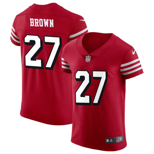 Ji'Ayir Brown San Francisco 49ers Nike Alternate Vapor Elite Jersey - Scarlet