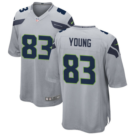 Dareke Young Seattle Seahawks Nike Alternate Game Jersey - Gray