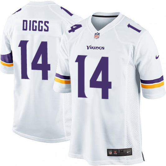 Men's Minnesota Vikings Stefon Diggs Game Jersey White