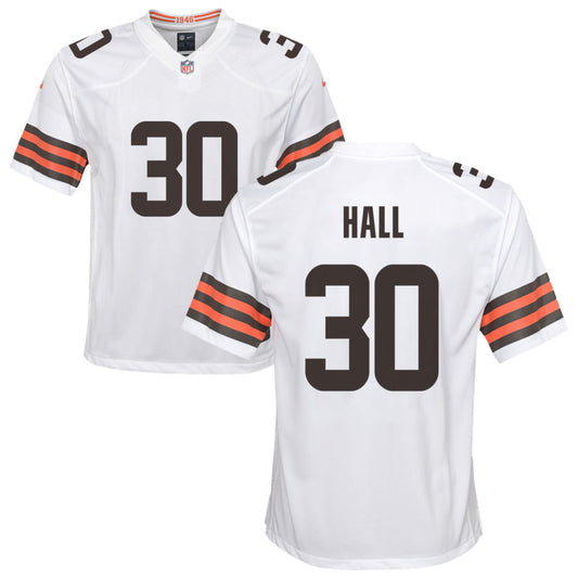Hassan Hall Nike Cleveland Browns Youth Game Jersey - White