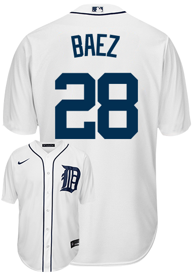 Javier Baez Jersey - Detroit Tigers Replica Adult Home Jersey