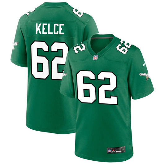 Jason Kelce Philadelphia Eagles Nike Alternate Game Jersey - Kelly Green