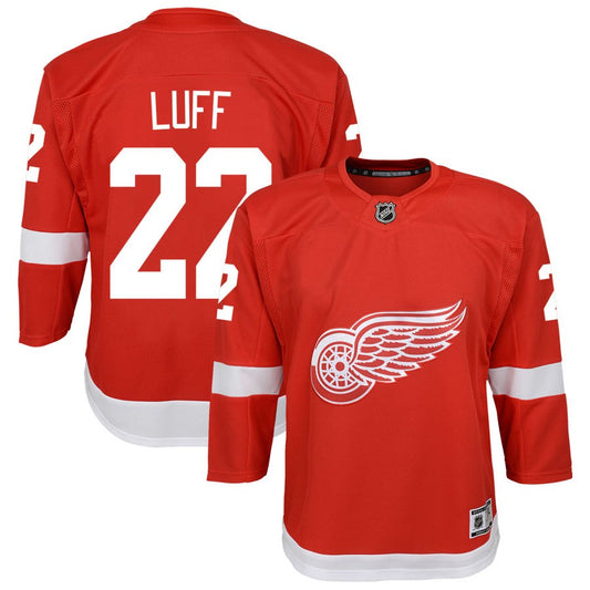 Matt Luff Detroit Red Wings Youth Home Premier Jersey - Red