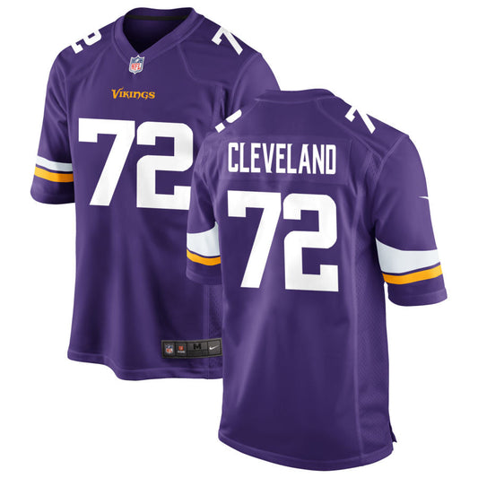 Ezra Cleveland Minnesota Vikings Nike Vapor Untouchable Elite Jersey - Purple