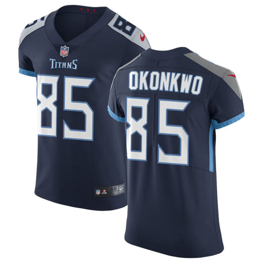 Chigoziem Okonkwo Tennessee Titans Nike Vapor Untouchable Elite Jersey - Navy