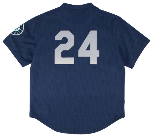 Men's Griffey Jr. Ken Mitchell & Ness Mariners BP Pullover Jersey - Navy