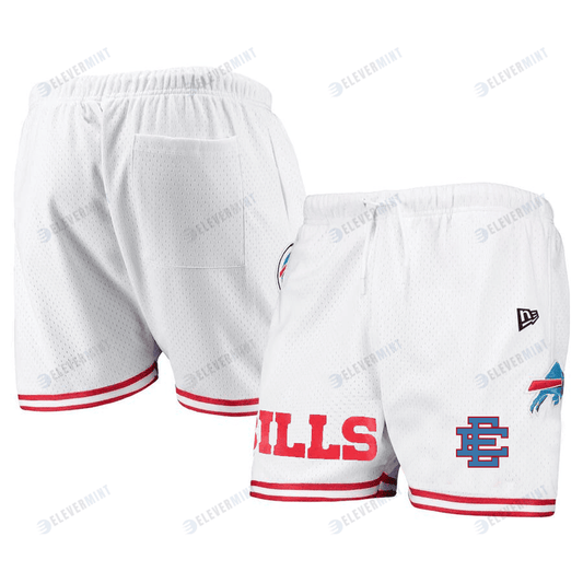 Buffalo Bills Team White/Red Mesh Shorts - Men