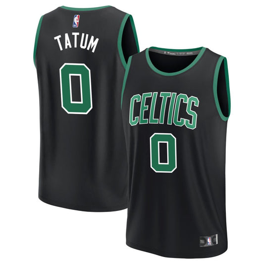 Jayson Tatum Boston Celtics Fanatics Branded Youth Fast Break Replica Jersey - Statement Edition - Black