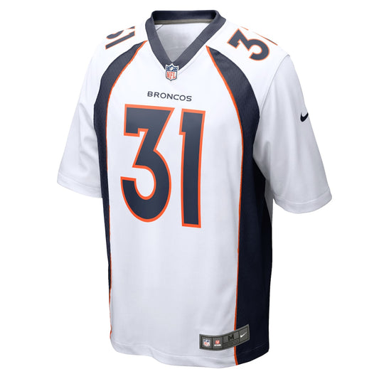 Men's Justin Simmons Nike Broncos Game Jersey - White