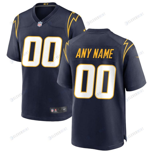 Los Angeles Chargers Alternate Custom 00 Game Jersey - Navy