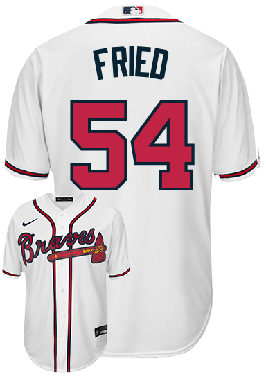 Max Fried Jersey - Atlanta Braves Replica Adult Home Jersey