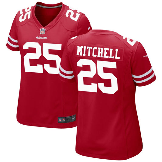 Elijah Mitchell San Francisco 49ers Nike Women's Game Jersey - Scarlet