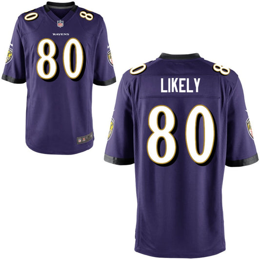 Isaiah Likely Baltimore Ravens Nike Youth Game Jersey - Purple