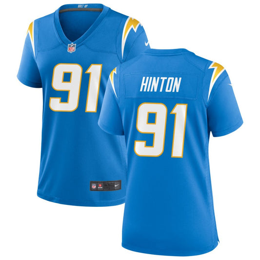 Christopher Hinton Los Angeles Chargers Nike Women's Game Jersey - Powder Blue