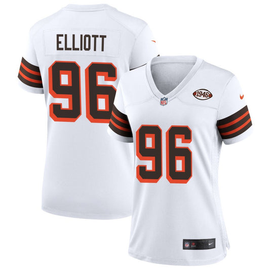 Jordan Elliott Cleveland Browns Nike Women's 1946 Collection Alternate Jersey - White