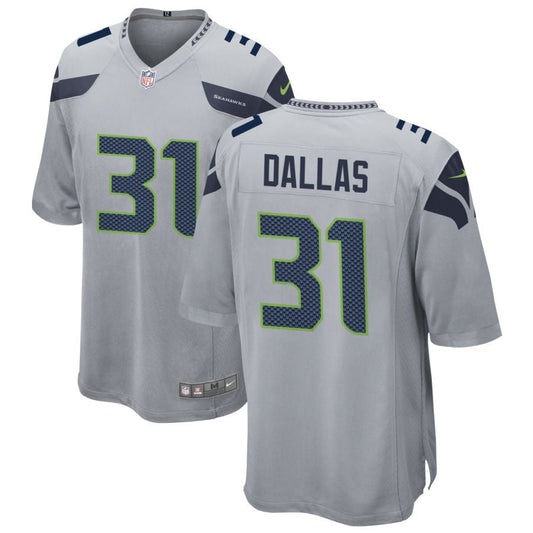 DeeJay Dallas Seattle Seahawks Nike Youth Game Jersey - Gray