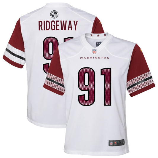 John Ridgeway Washington Commanders Nike Youth Game Player Jersey - White