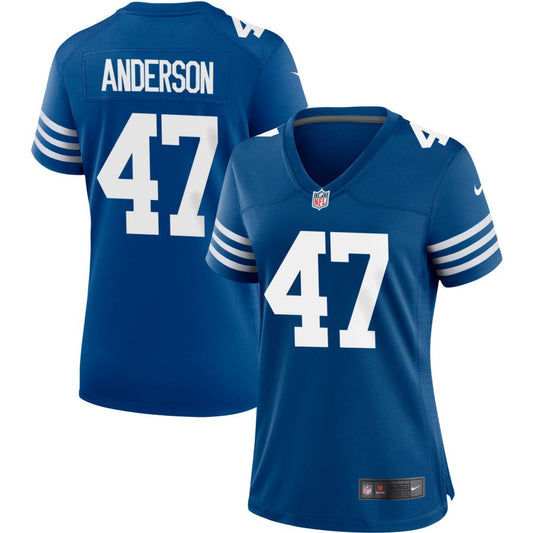 Liam Anderson Indianapolis Colts Nike Women's Alternate Jersey - Royal