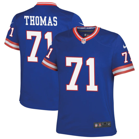 Jaylon Thomas New York Giants Nike Youth Classic Game Jersey - Royal