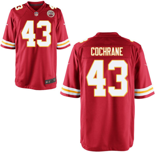 Jack Cochrane Kansas City Chiefs Nike Youth Game Jersey - Red