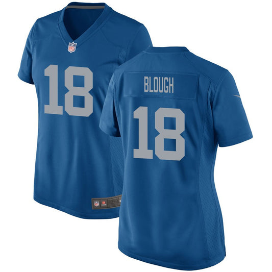 David Blough Detroit Lions Nike Women's Throwback Game Jersey - Blue
