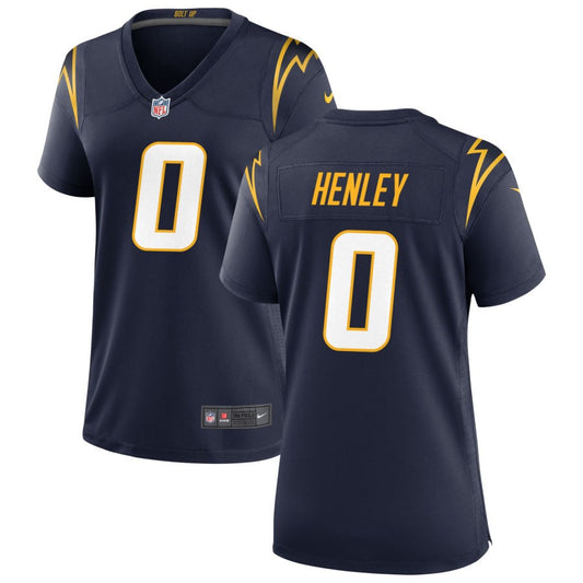 Daiyan Henley Los Angeles Chargers Nike Women's Alternate Game Jersey - Navy