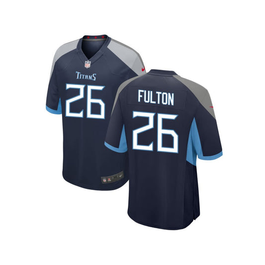 Kristian Fulton Tennessee Titans Nike Youth Game Jersey - Navy