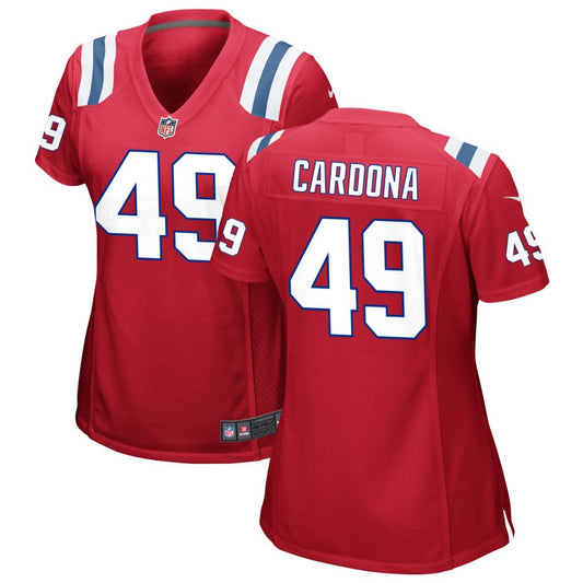 Joe Cardona New England Patriots Nike Women's Alternate Jersey - Red