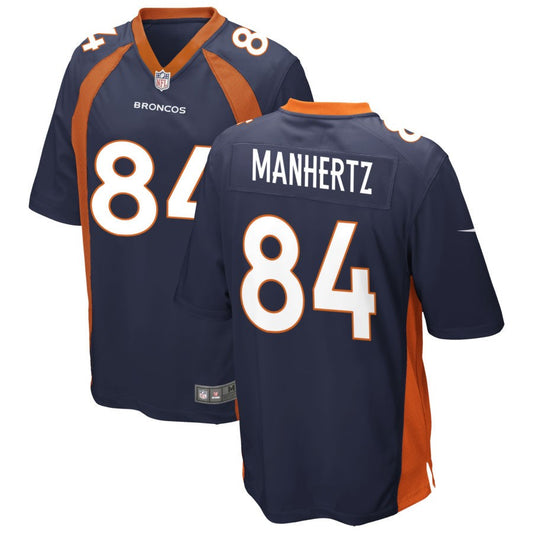 Chris Manhertz Denver Broncos Nike Youth Game Jersey - Navy