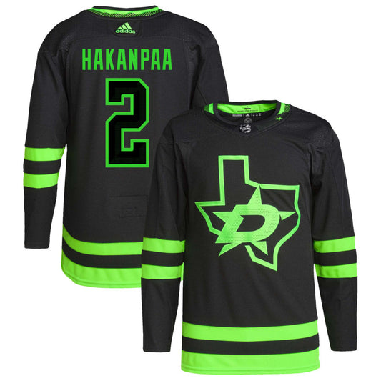 Jani Hakanpaa Dallas Stars adidas Alternate Primegreen Authentic Pro Jersey - Black