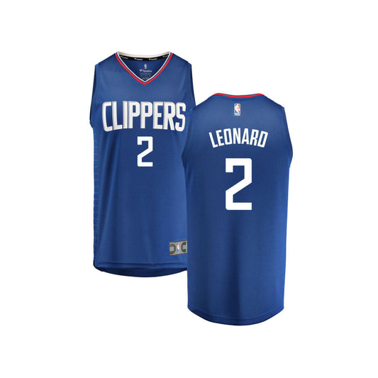 Kawhi Leonard LA Clippers Fanatics Branded Youth Fast Break Replica Jersey Royal - Icon Edition