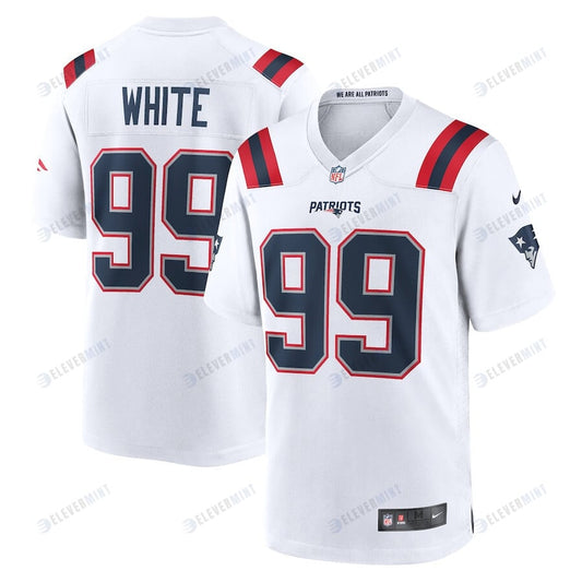 Keion White 99 New England Patriots Men Game Jersey - White