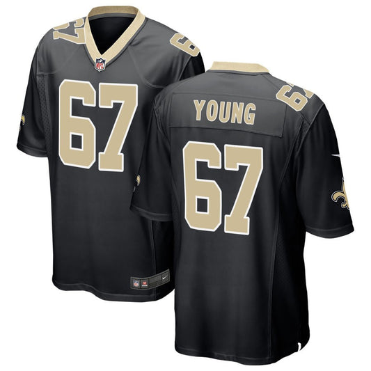 Landon Young New Orleans Saints Nike Game Jersey - Black