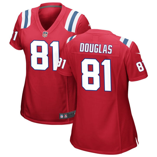 Demario Douglas New England Patriots Nike Women's Alternate Jersey - Red