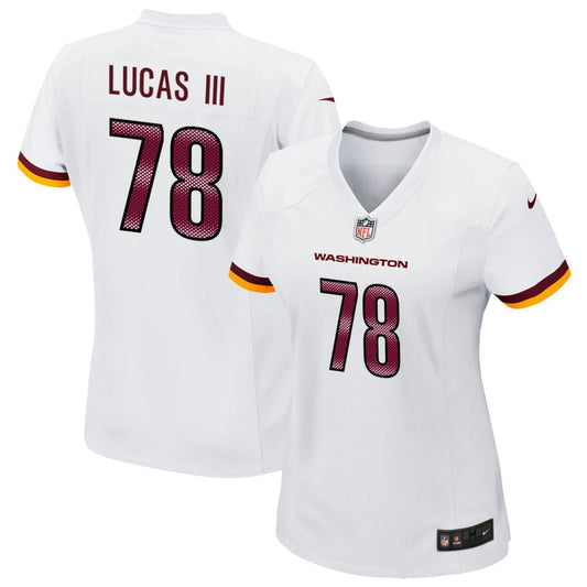 Cornelius Lucas III Washington Commanders Nike Women's Game Player Jersey - White