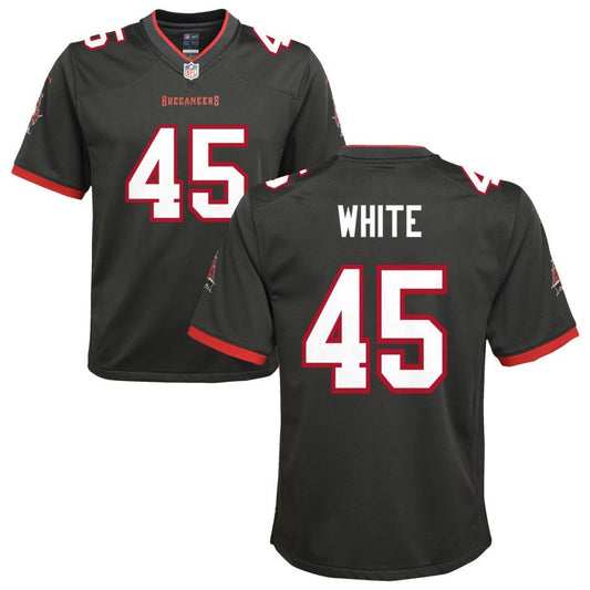 Devin White Tampa Bay Buccaneers Nike Youth Alternate Game Jersey - Pewter