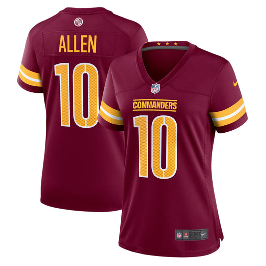 Kazmeir Allen Washington Commanders Nike Women's Team Game Jersey - Burgundy