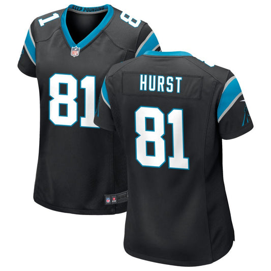 Hayden Hurst Carolina Panthers Nike Women's Game Jersey - Black