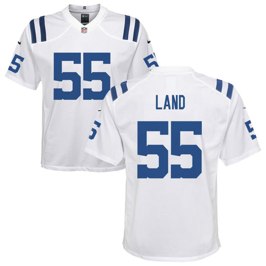 Isaiah Land Nike Indianapolis Colts Youth Game Jersey - White