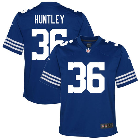Jason Huntley Indianapolis Colts Nike Youth Alternate Game Jersey - Royal