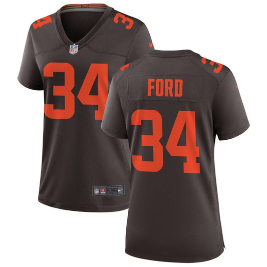 Jerome Ford Cleveland Browns Nike Women's Alternate Game Jersey - Brown