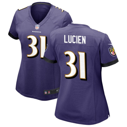 Jeremy Lucien Baltimore Ravens Nike Women's Game Jersey - Purple