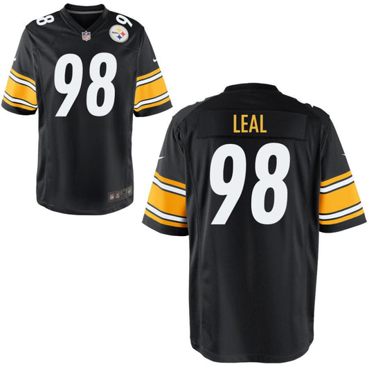 DeMarvin Leal Pittsburgh Steelers Nike Youth Game Jersey - Black