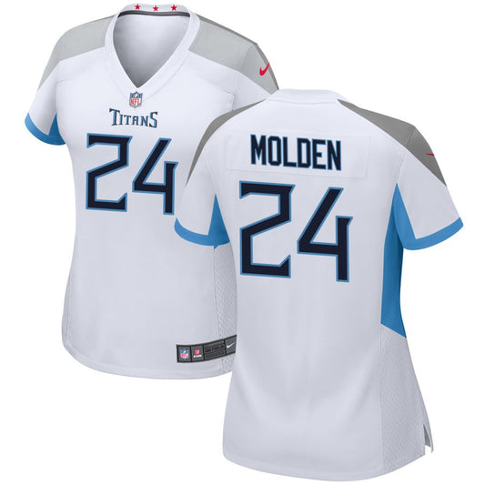 Elijah Molden Tennessee Titans Nike Women's Game Jersey - White