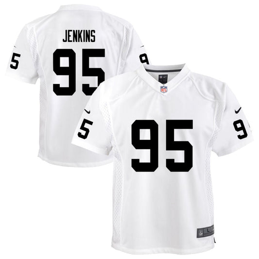 John Jenkins Las Vegas Raiders Nike Youth Team Game Jersey - White