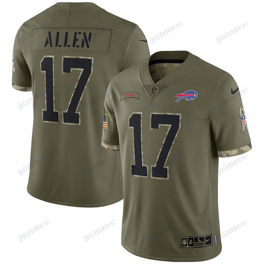 Josh Allen Buffalo Bills 2022 Salute To Service Player Limited Jersey - Olive