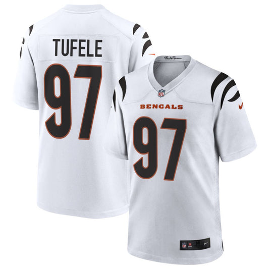 Jay Tufele Cincinnati Bengals Nike Game Jersey - White