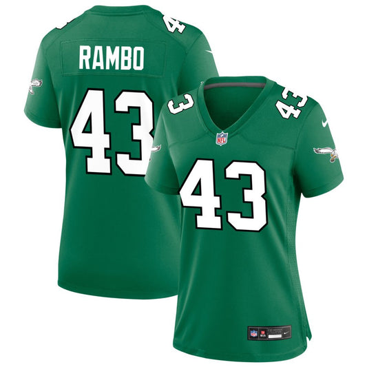 Charleston Rambo Philadelphia Eagles Nike Women's Alternate Game Jersey - Kelly Green