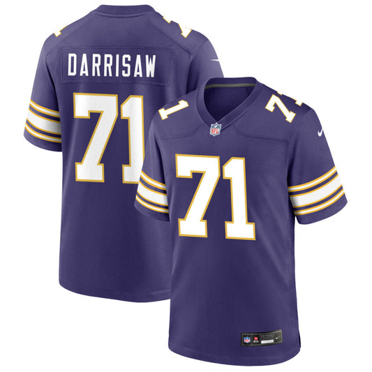 Christian Darrisaw Minnesota Vikings Nike Classic Game Jersey - Purple